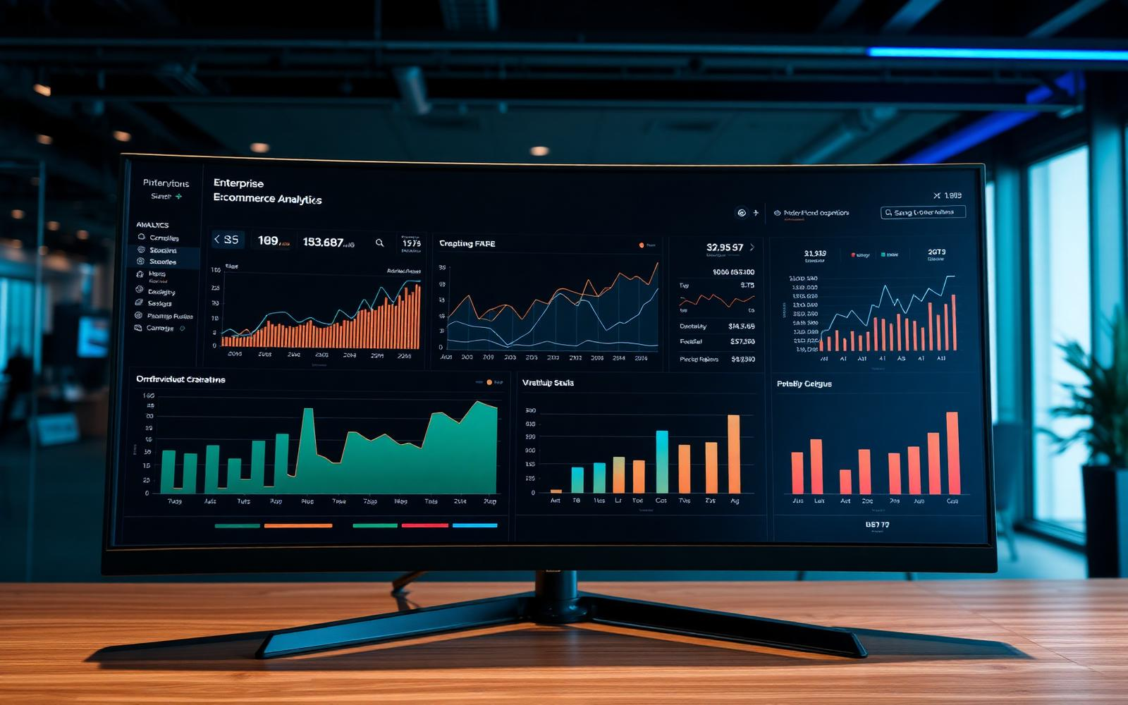 Painel de performance de e-commerce Wake