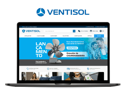 Mockup do site Ventisol